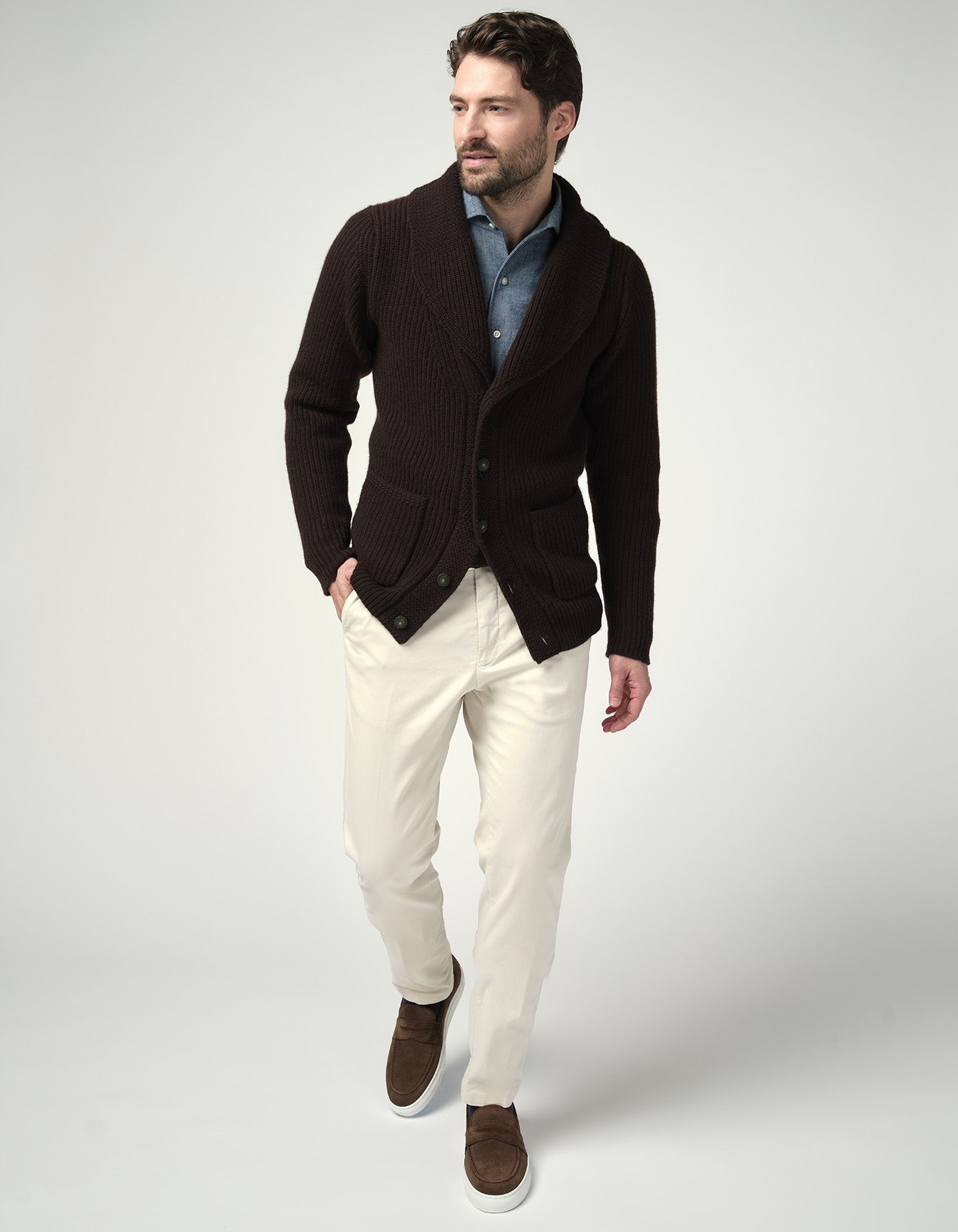 Cardigan Châle en Cachemire