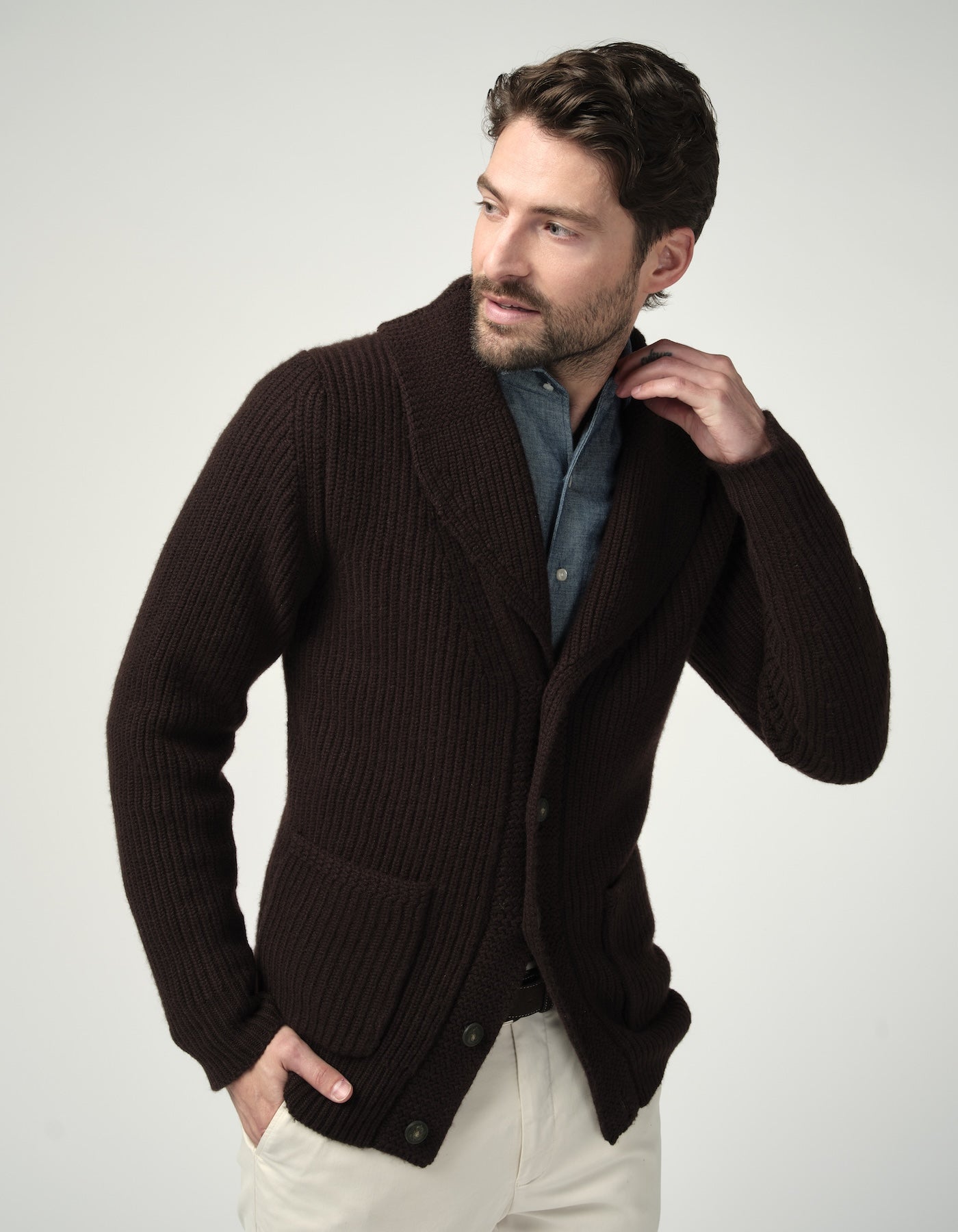 Cardigan Châle en Cachemire