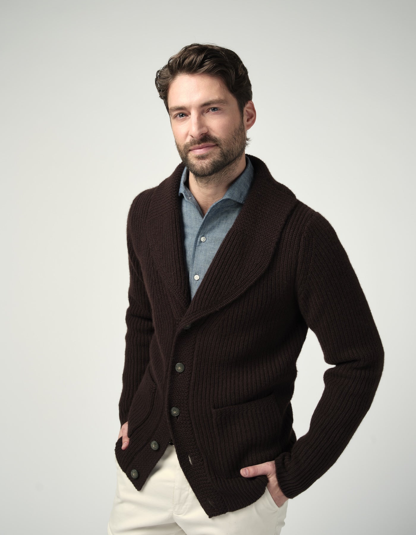 Cardigan Châle en Cachemire